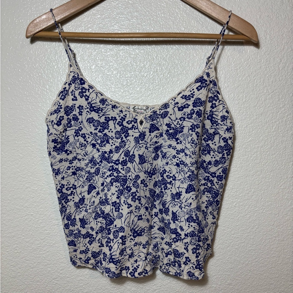 Intimately by Free People Kora Printed Camisole Size XS | key hole | scalloped |
